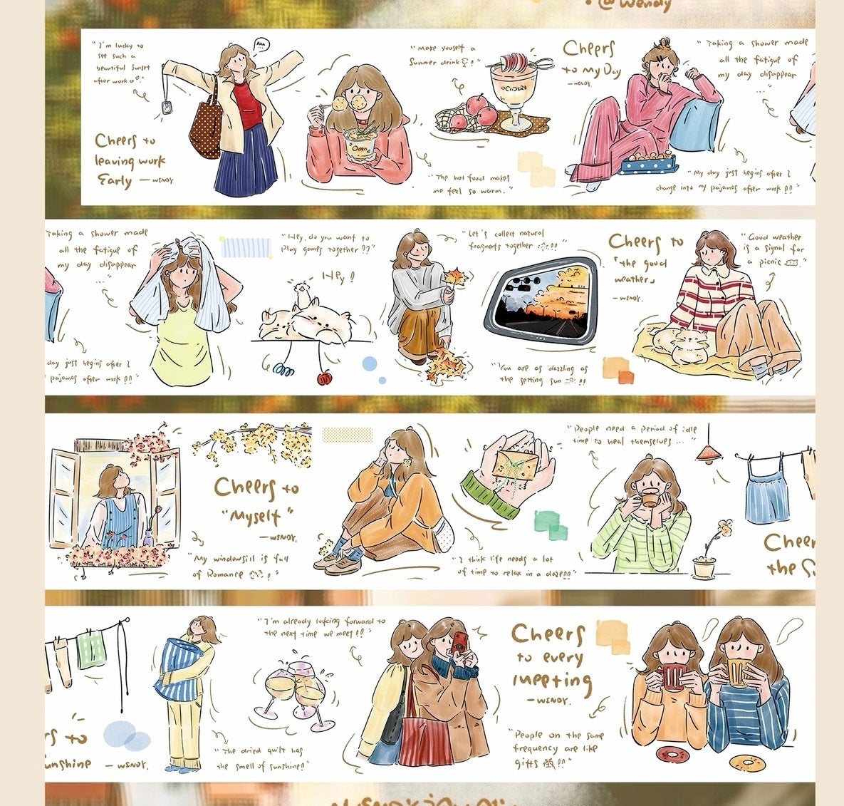 NEW! Wendy - Little Joys | Kiss-cut | 6cm Tape | Release Paper | 5M