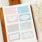 NEW! Hairmo X 63penhouse - Grid | Label Sticker Tape | Release Paper