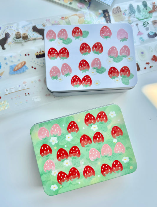NEW! CCXX Studio - Strawberry | Tin Box | Organizer |  Desk Decor | box only