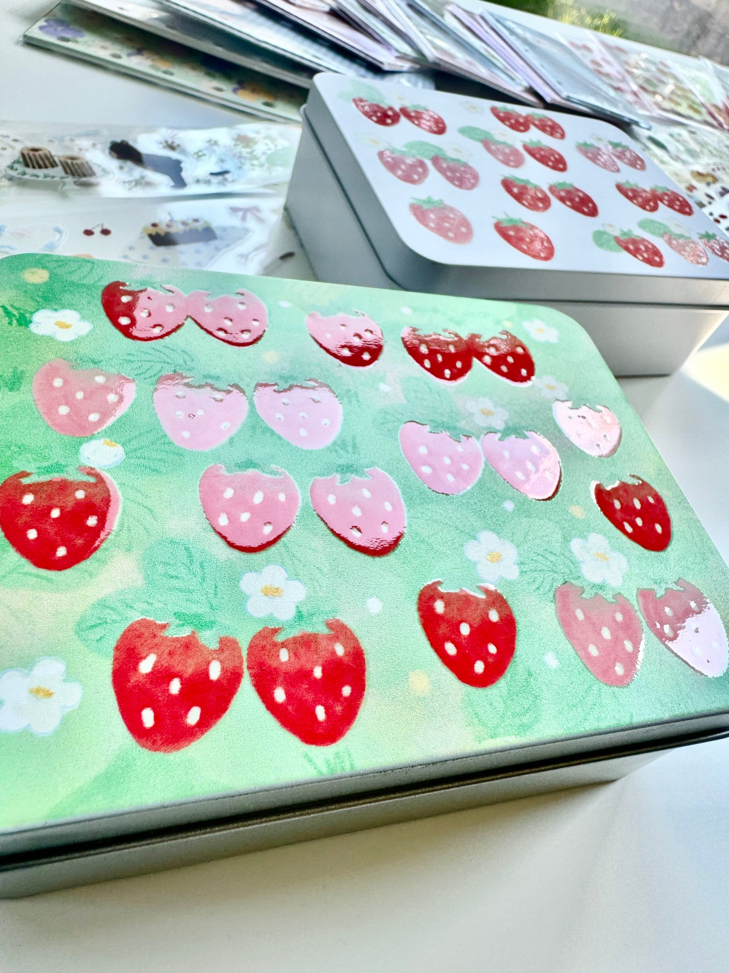 NEW! CCXX Studio - Strawberry | Tin Box | Organizer |  Desk Decor | box only