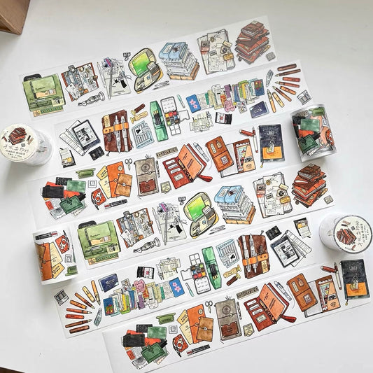 NEW! Waiting (Dengdeng) Studio - Journal Curios | Kiss-cut | 6cm Tape | Release Paper | 5M