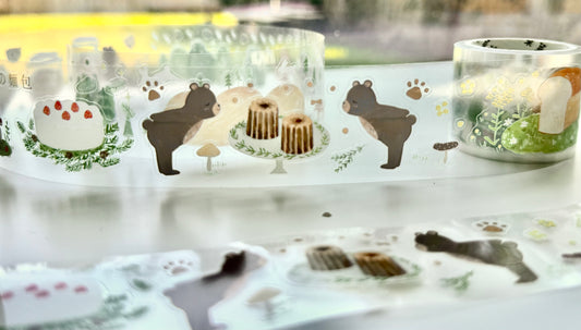 NEW! CCXX Studio - Forest Bread | Kiss-cut | 3.5cm PET Tape | Release Paper | 5.4M