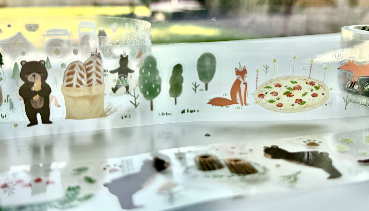 NEW! CCXX Studio - Forest Bread | Kiss-cut | 3.5cm PET Tape | Release Paper | 5.4M