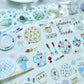 NEW! CCXX Studio - Garden Tableware | Kiss-cut | 4cm PET Tape | Release Paper | 5M