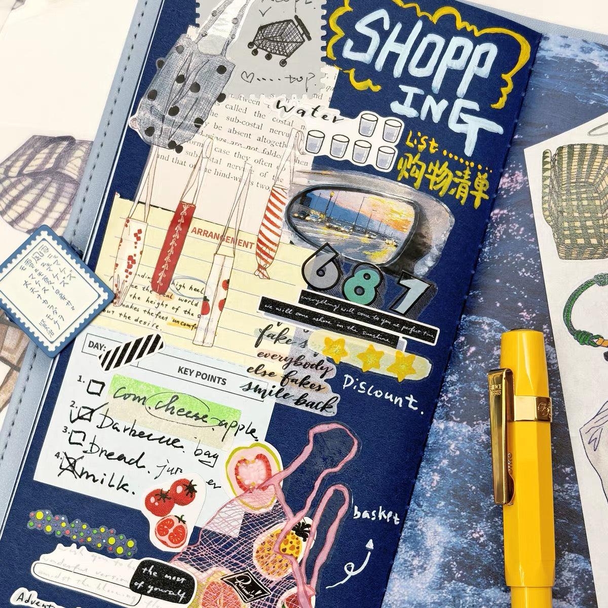 NEW! Waiting (Dengdeng) Studio - Bag Collection | Kiss-cut | 5cm PET Tape | Release Paper | 5M