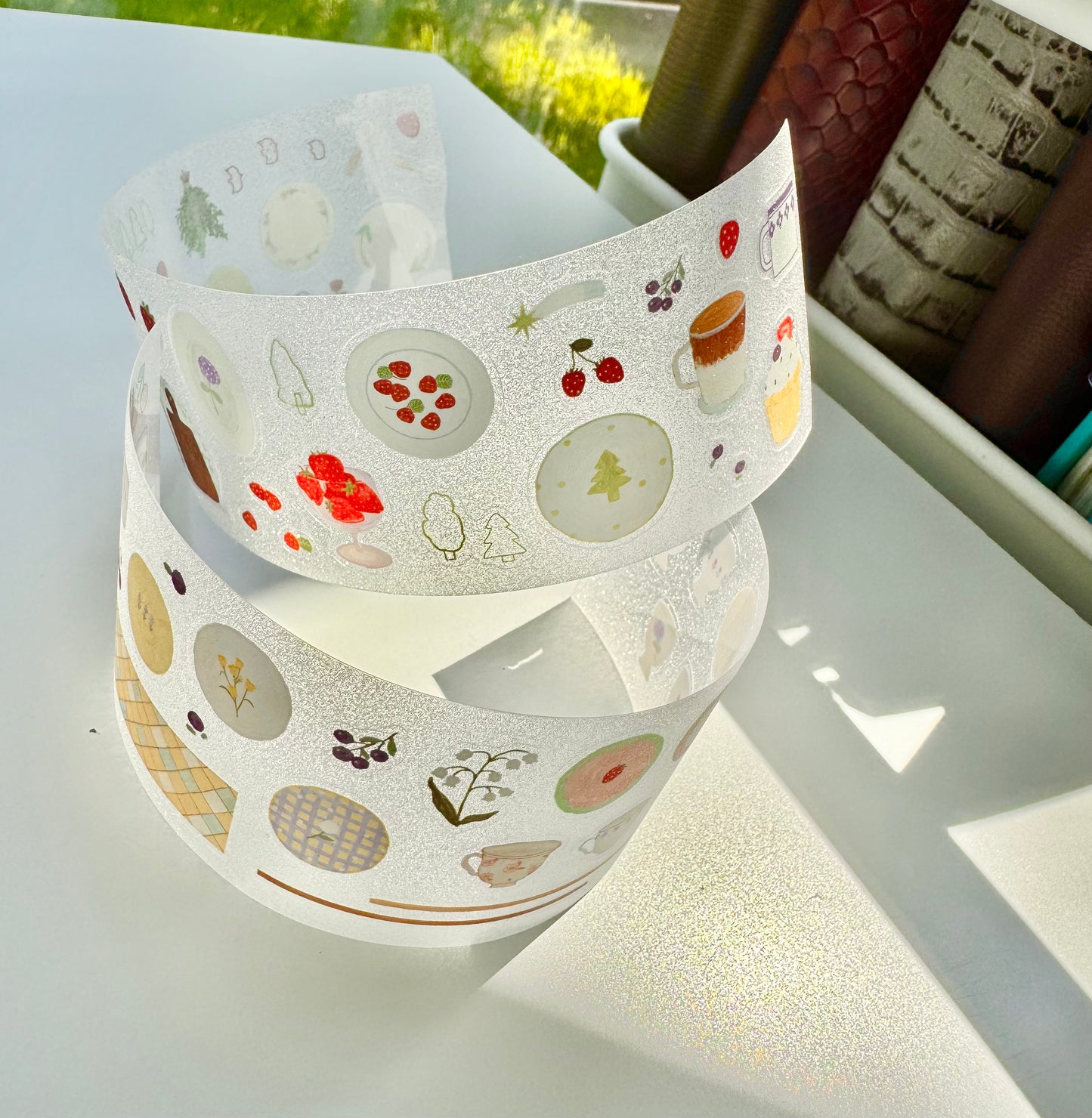 NEW! CCXX Studio - Forest Tableware | Kiss-cut | 4.5cm PET Tape | Release Paper | 5M