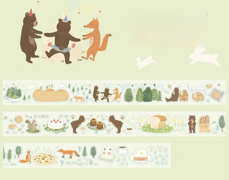 NEW! CCXX Studio - Forest Bread | Kiss-cut | 3.5cm PET Tape | Release Paper | 5.4M