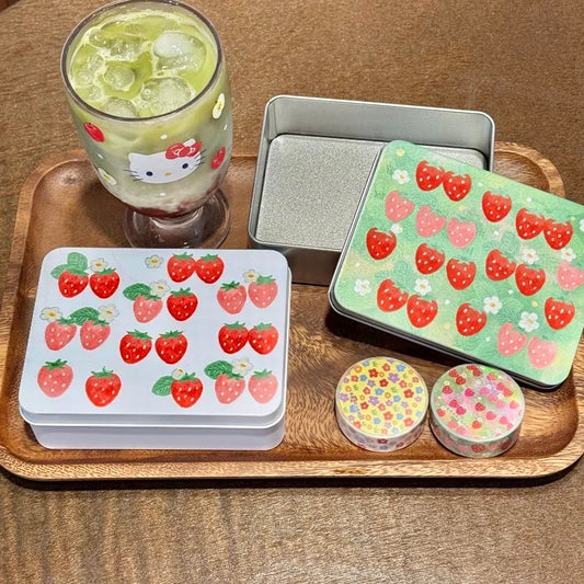 NEW! CCXX Studio - Strawberry | Tin Box | Organizer |  Desk Decor | box only