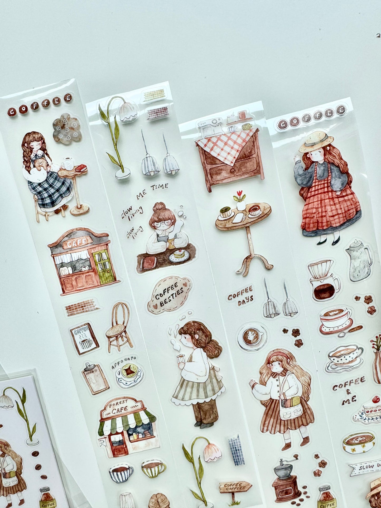 NEW! Sho Little Happiness - Coffee Days | Kiss-cut | 4cm PET Tape | Release Paper | 5M