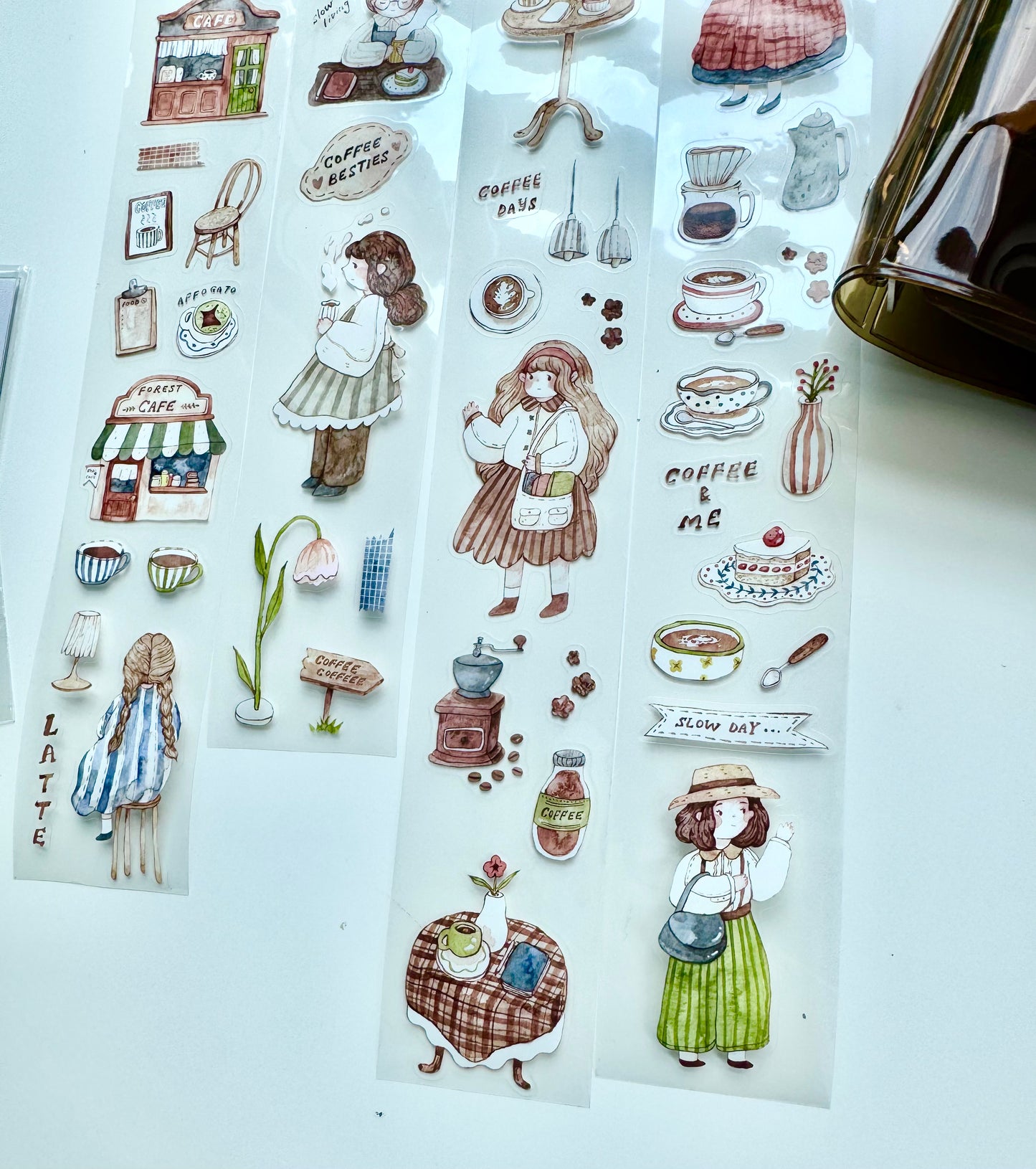 NEW! Sho Little Happiness - Coffee Days | Kiss-cut | 4cm PET Tape | Release Paper | 5M