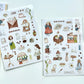 NEW! Sho Little Happiness - Coffee Days | Kiss-cut | 2 Sheets | Different Design | Sticker