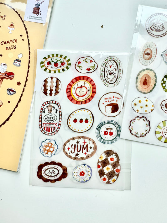 NEW! Sho Little Happiness - Plates | 2 Sheets | Different Design | Transfer | Rub On | Sticker