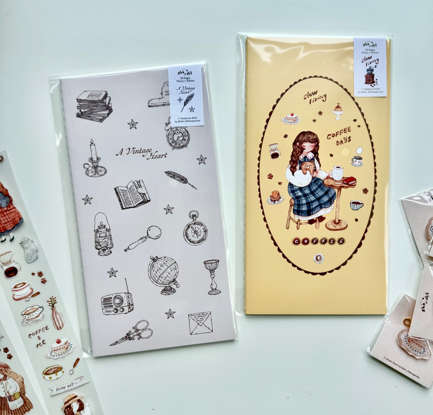 NEW! Sho Little Happiness - TN Insert | Standard Size | Release Paper Book | Journaling Accessories