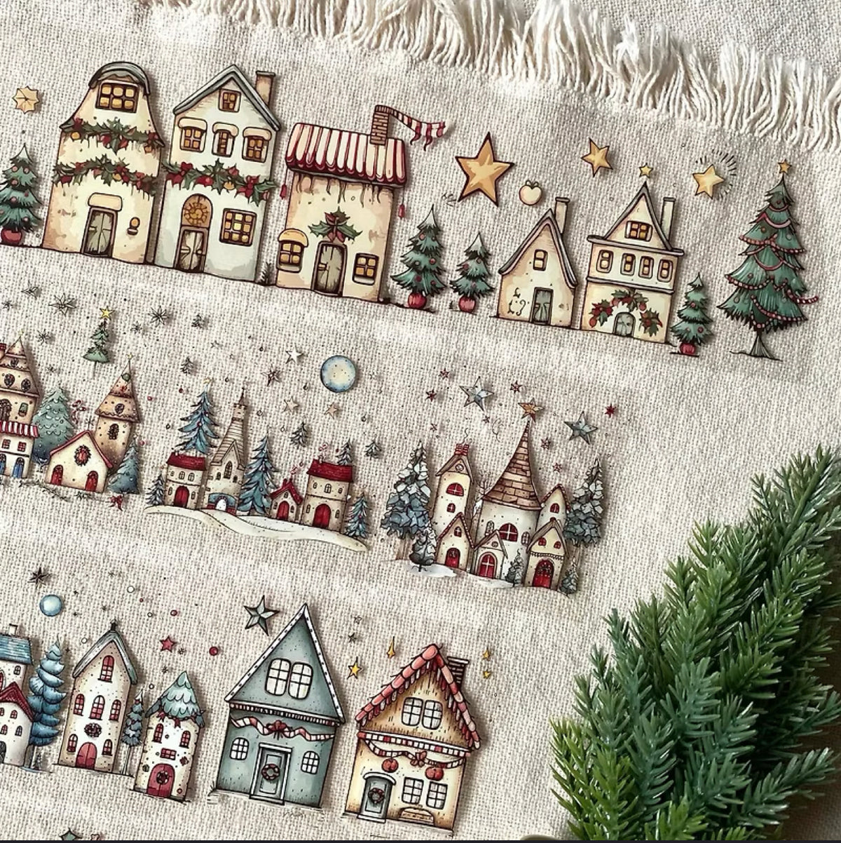 Neverland - Christmas Cabin | 6.5cm PET Tape | Release Paper