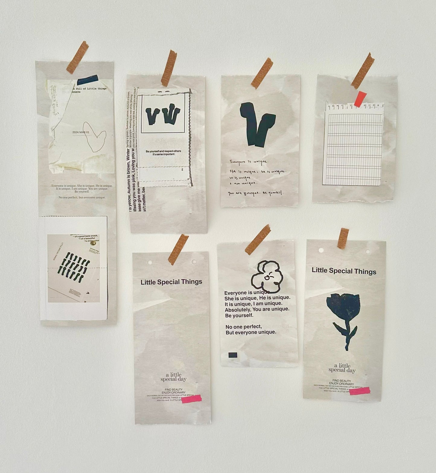 Summer Papi - Collage | 10 Sheets | Double-sided Design |  1M Ephemera Paper | Wall Decoration | Journaling Accessories