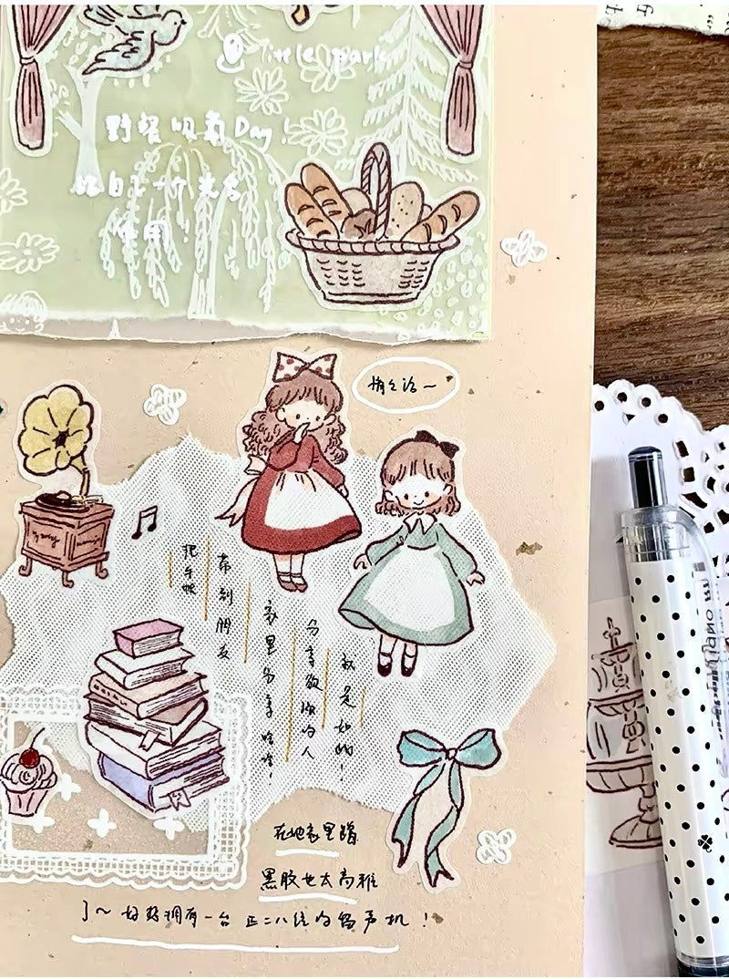 NEW! Molinta - An Elegant Afternoon | Kiss-cut | 4.5cm Washi Tape | Release Paper | 5M