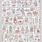 NEW! Molinta - An Elegant Afternoon | Kiss-cut | 4.5cm Washi Tape | Release Paper | 5M