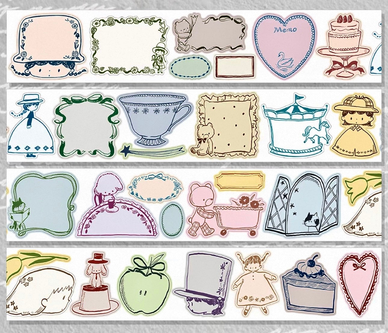 NEW! Molinta - Old Paper Pages | Kiss-cut | 5cm Special Paper Tape | Release Paper | 5M