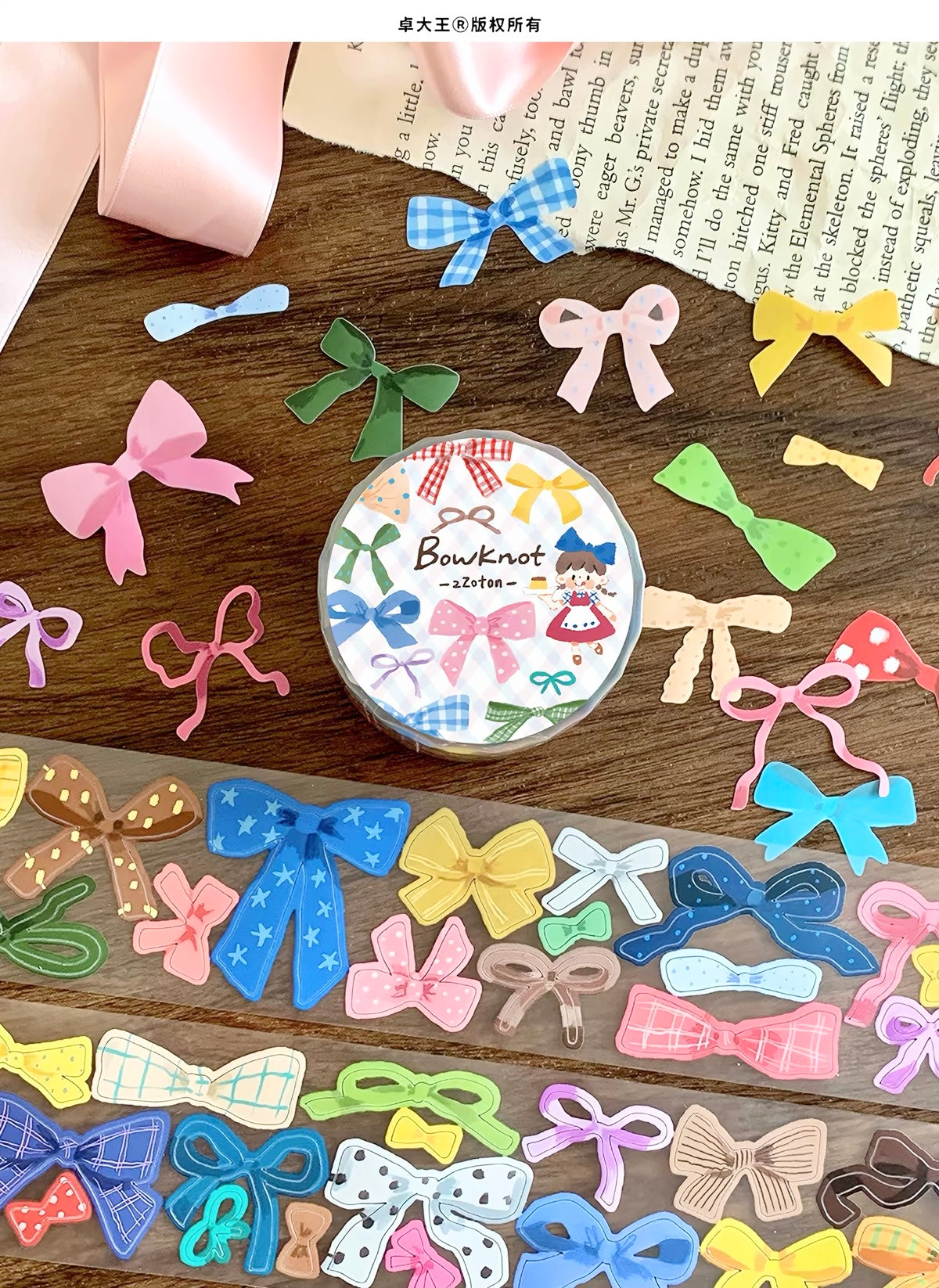 NEW! Molinta - Bowknot | Kiss-cut | 4cm PET Tape | Release Paper | 5M