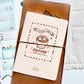 NEW! Rolling Island - Coffee | A6 32p Notebook | Stamp Collection Book | Blank Inner Pages | Journaling Accessories
