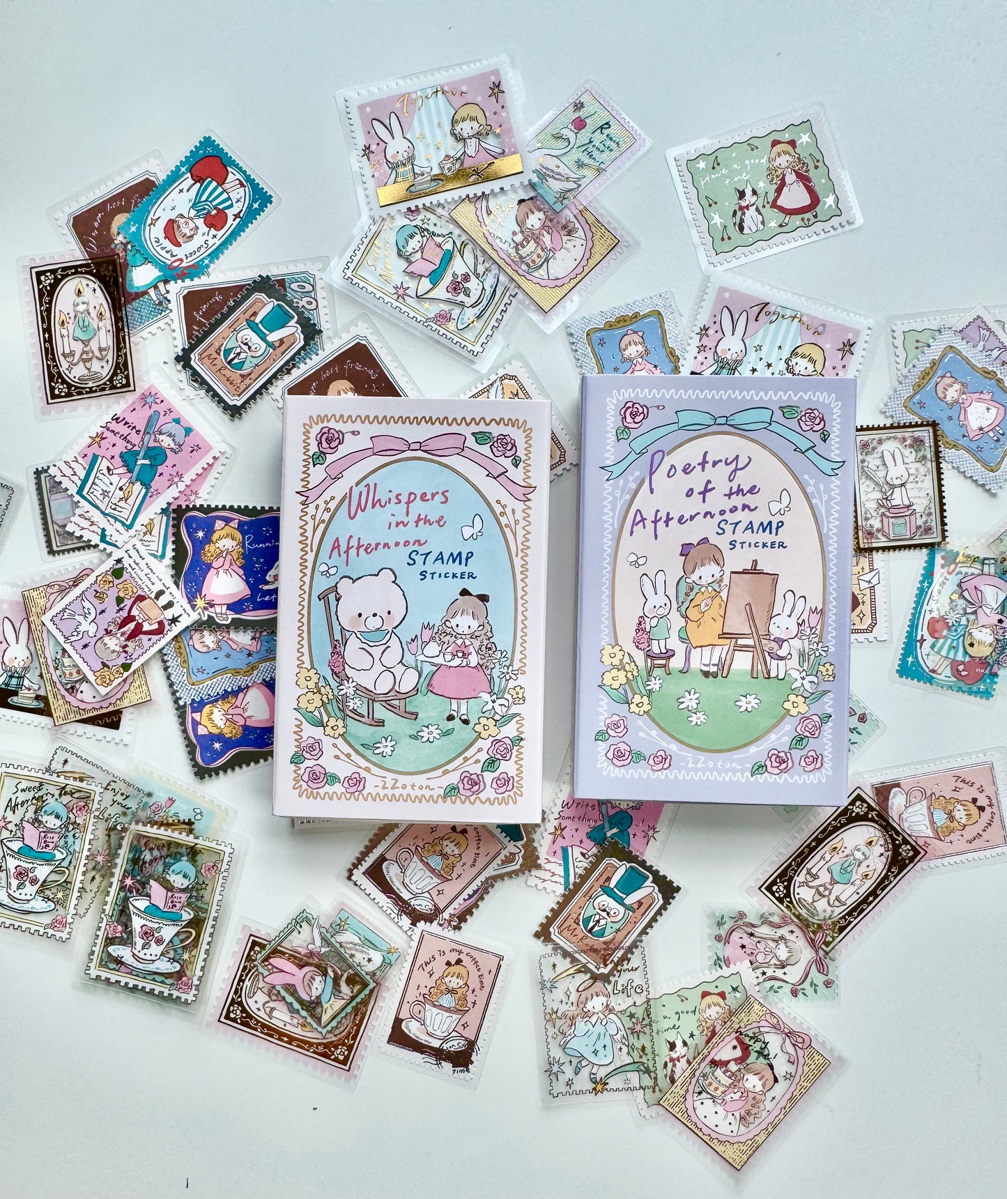 NEW! Molinta - Stamp Sticker | Gold/ Silver Foil | 30pcs Sticker Pack | Stickers