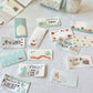 NEW! Rolling Island - Afternoon Tea | 5cm Sticker Memo Roll | NO Release Paper | 5M