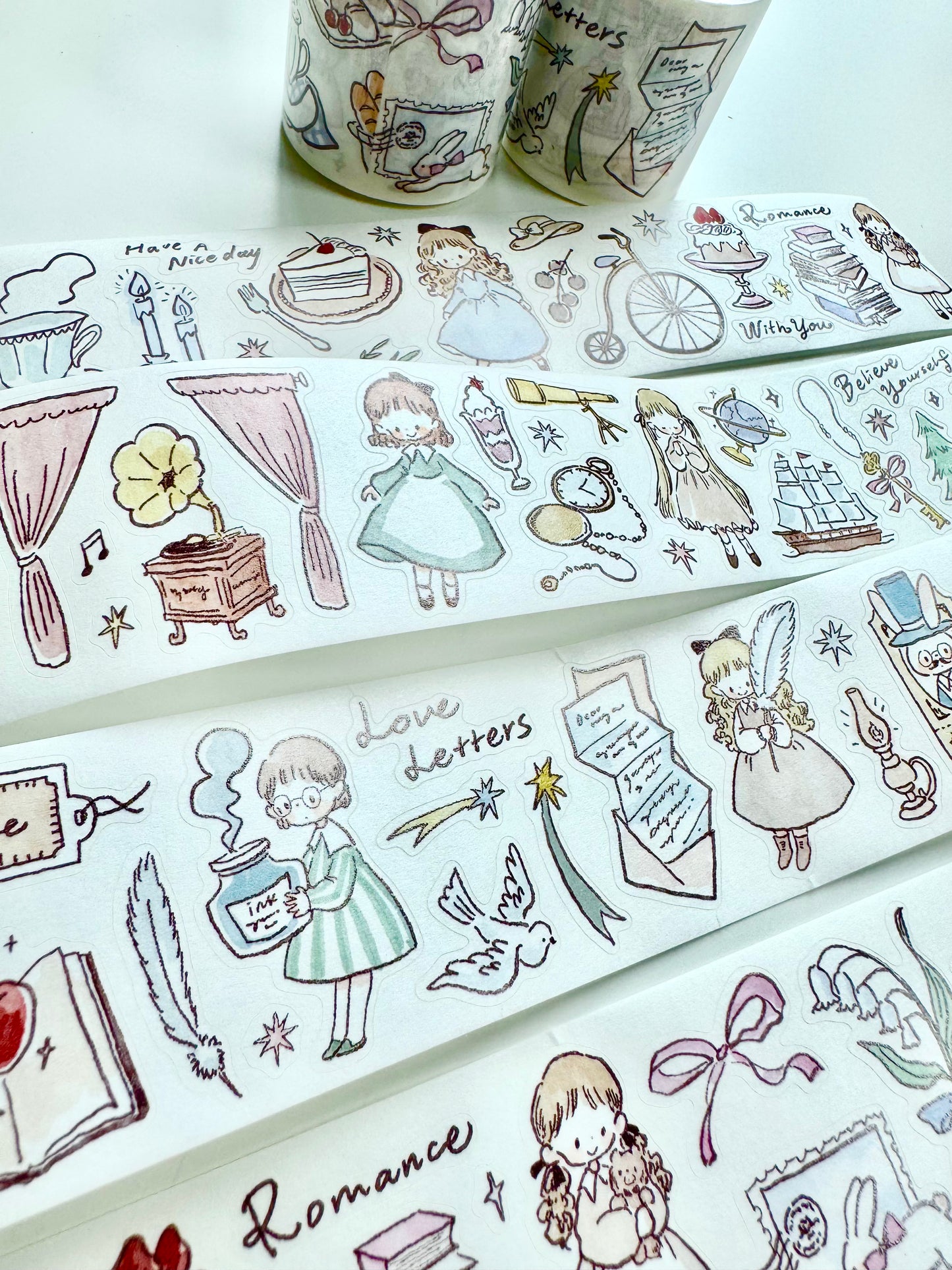 NEW! Molinta - An Elegant Afternoon | Kiss-cut | 4.5cm Washi Tape | Release Paper | 5M