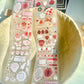NEW! Wines - Strawberry Cheesecake | Kiss-cut | 5cm Glitter PET Tape | Release Paper | 5.25M