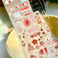 NEW! Wines - Strawberry Cheesecake | Kiss-cut | 5cm Glitter PET Tape | Release Paper | 5.25M