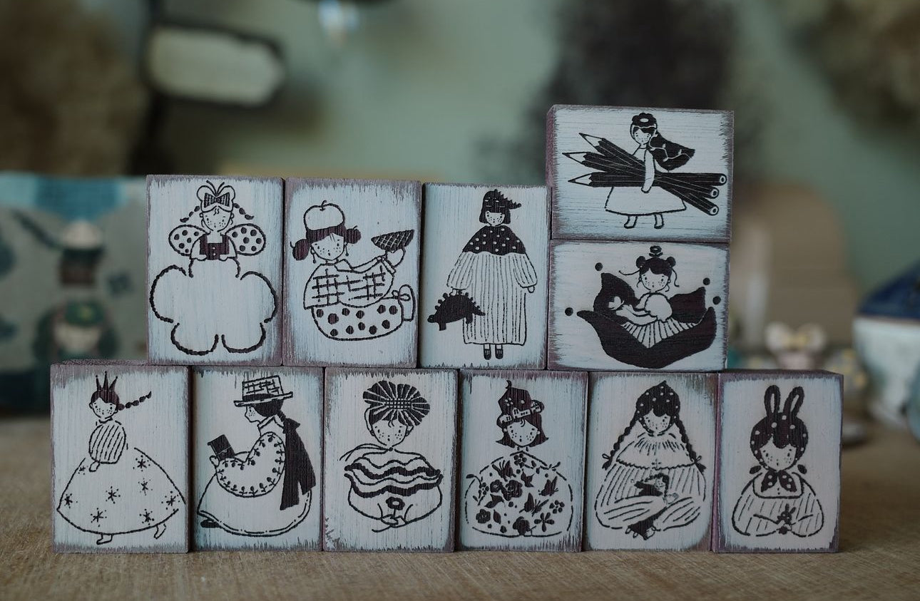 COMING SOON! Hanen Studio - STONE Rubber Stamp Set (ETA December)