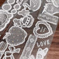 NEW! Molinta - Old Paris Lace | Kiss-cut | Glitter PET | 4cm Tape | Release Paper | 5M