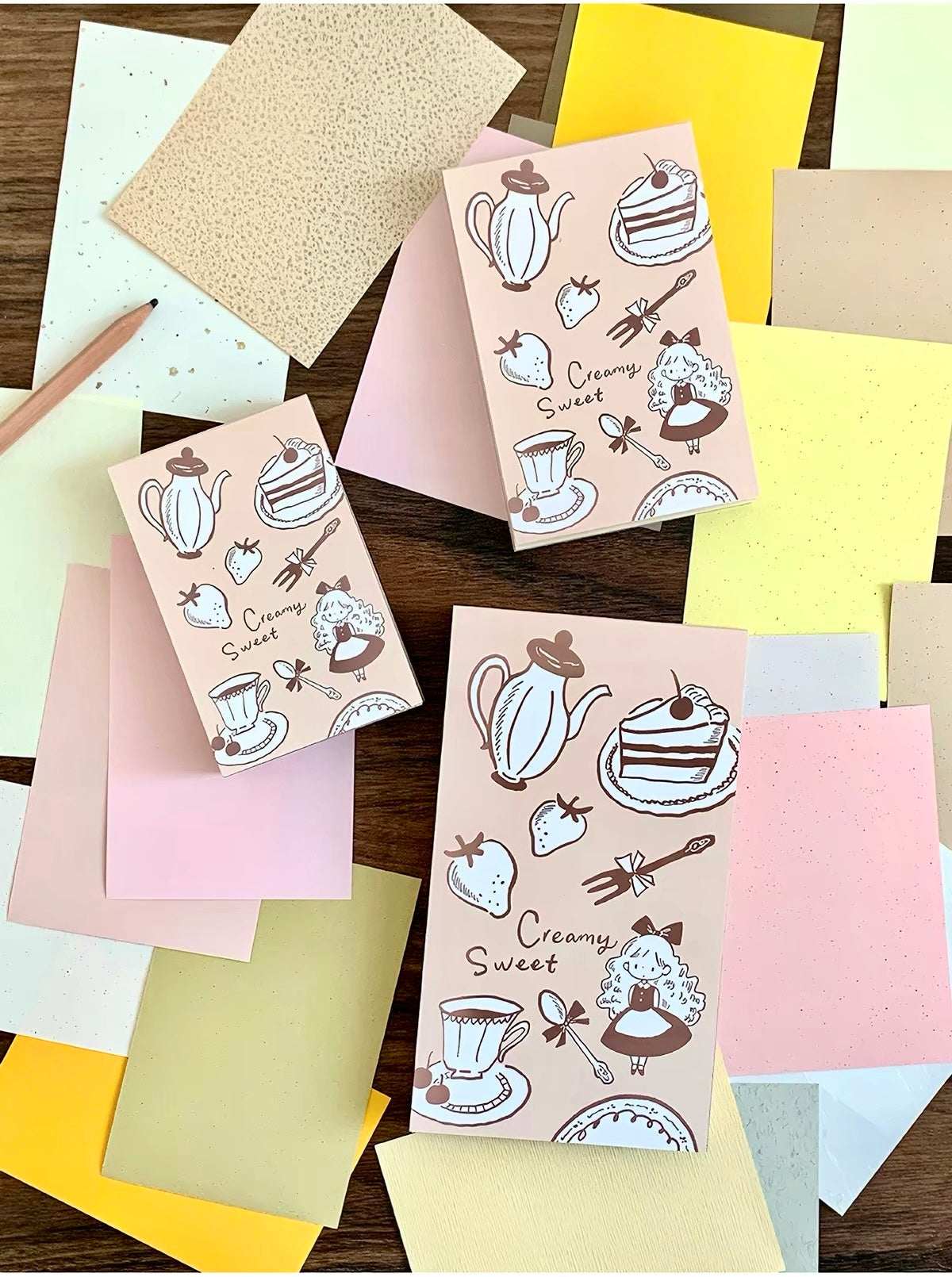 NEW! Molinta - 100 Sheets Specialty Papers Notebook | 25 Assorted | Memo Pad | Ephemera Pape