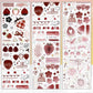 NEW! Wines - Strawberry Cheesecake | Kiss-cut | 5cm Glitter PET Tape | Release Paper | 5.25M