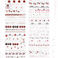 NEW! Wines - Cherry Cream | Kiss-cut | 6cm Glitter PET Tape | Release Paper | 5M