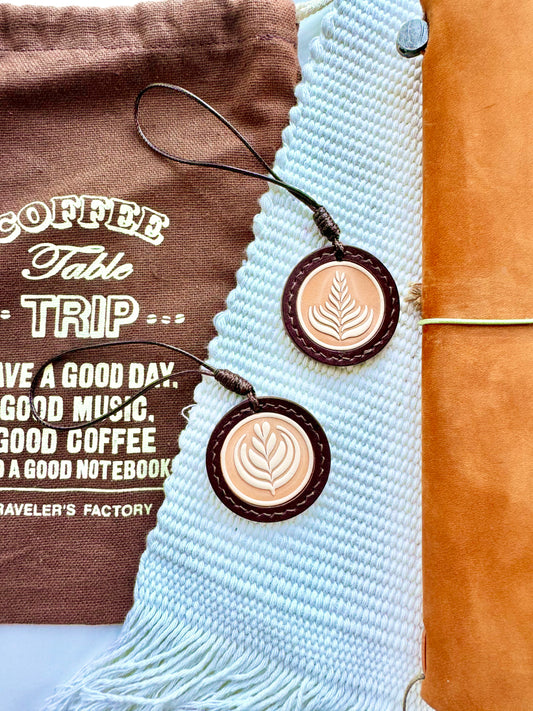 Leather - Coffee | Planner/ Traveler's notebook Charm | Bookmark | Accessories