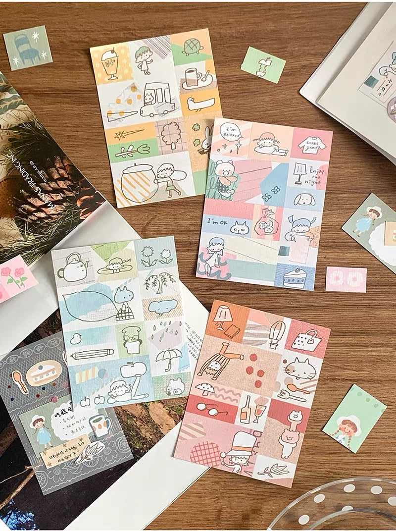 NEW! Molinta - Collage | Perforated | 40 Sheets Memo Pad | Ephemera Paper