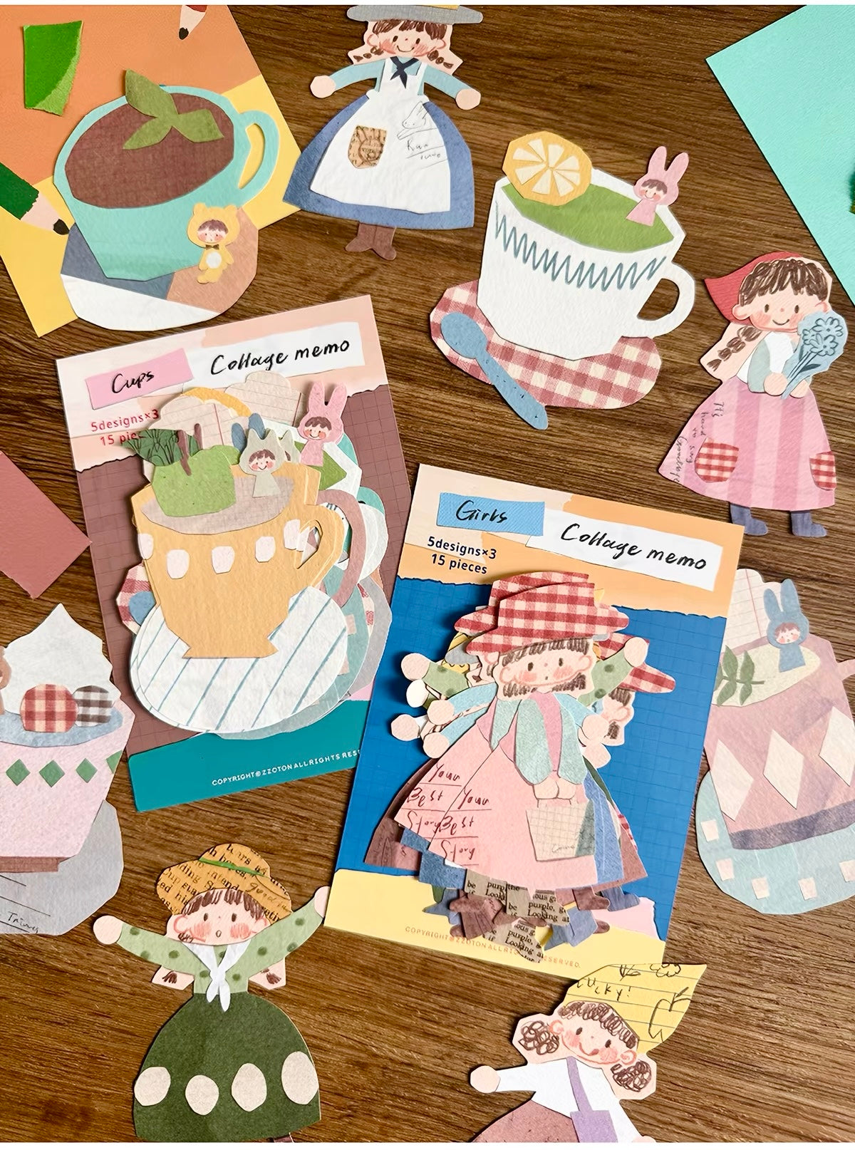 NEW! Molinta - Collage Memo | 15pcs Ephemera Paper