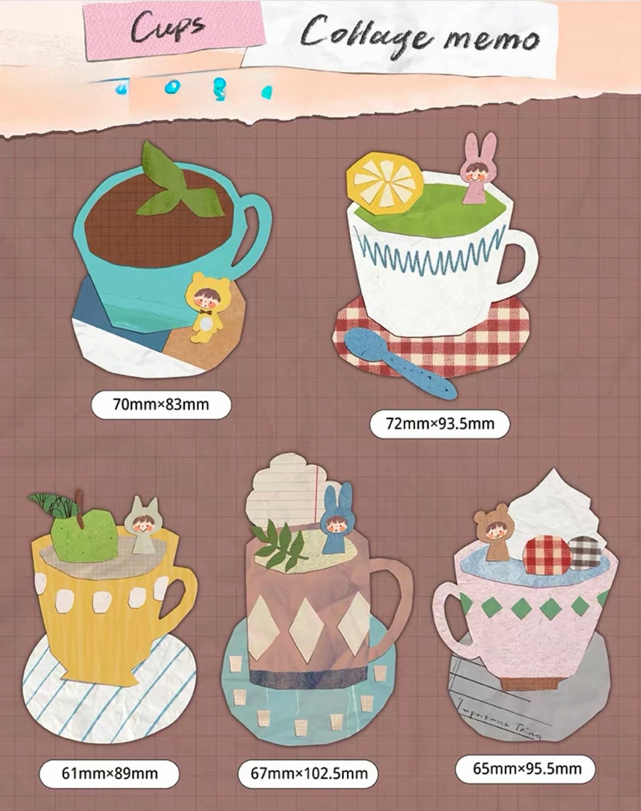 NEW! Molinta - Collage Memo | 15pcs Ephemera Paper