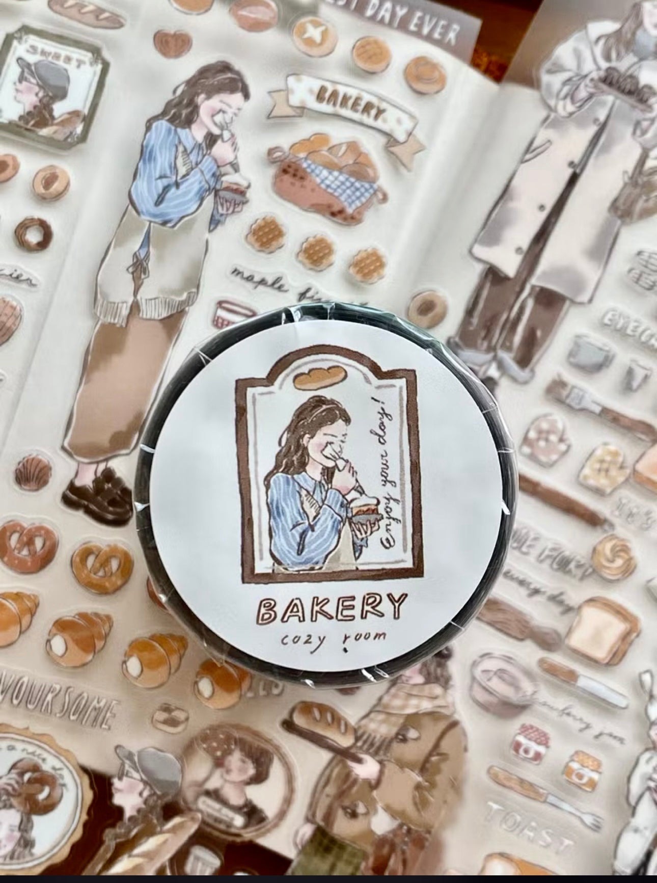 NEW! Cozyroom - Bakery | Kiss-cut | 5cm PET Tape |  Release Paper | 5M
