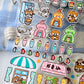 NEW! Raccoon House -  Shaved Ice | Kiss-cut | 7cm Synthetic Paper Tape |  Release Paper | 3M