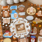 NEW! Cream Mouse - Picnic Polaroid | Kiss-cut | 7cm Synthetic Paper Tape |  Release Paper | 3M