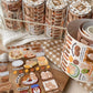 NEW! Cream Mouse - Picnic Polaroid | Kiss-cut | 7cm Synthetic Paper Tape |  Release Paper | 3M