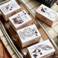 NEW! 3 Little Cat - Vintage Detective Agency | 5pcs Rubber Stamp Set