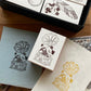 NEW! 3 Little Cat - Vintage Detective Agency | 5pcs Rubber Stamp Set