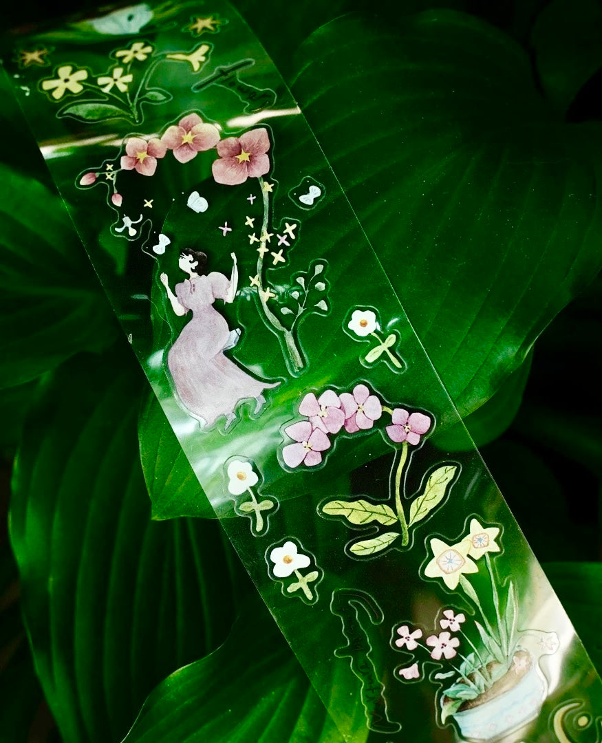 NEW! Muzishan Studio - My heart is a blooming garden | Kiss-cut | 5cm Tape | Release Paper | 5.65M