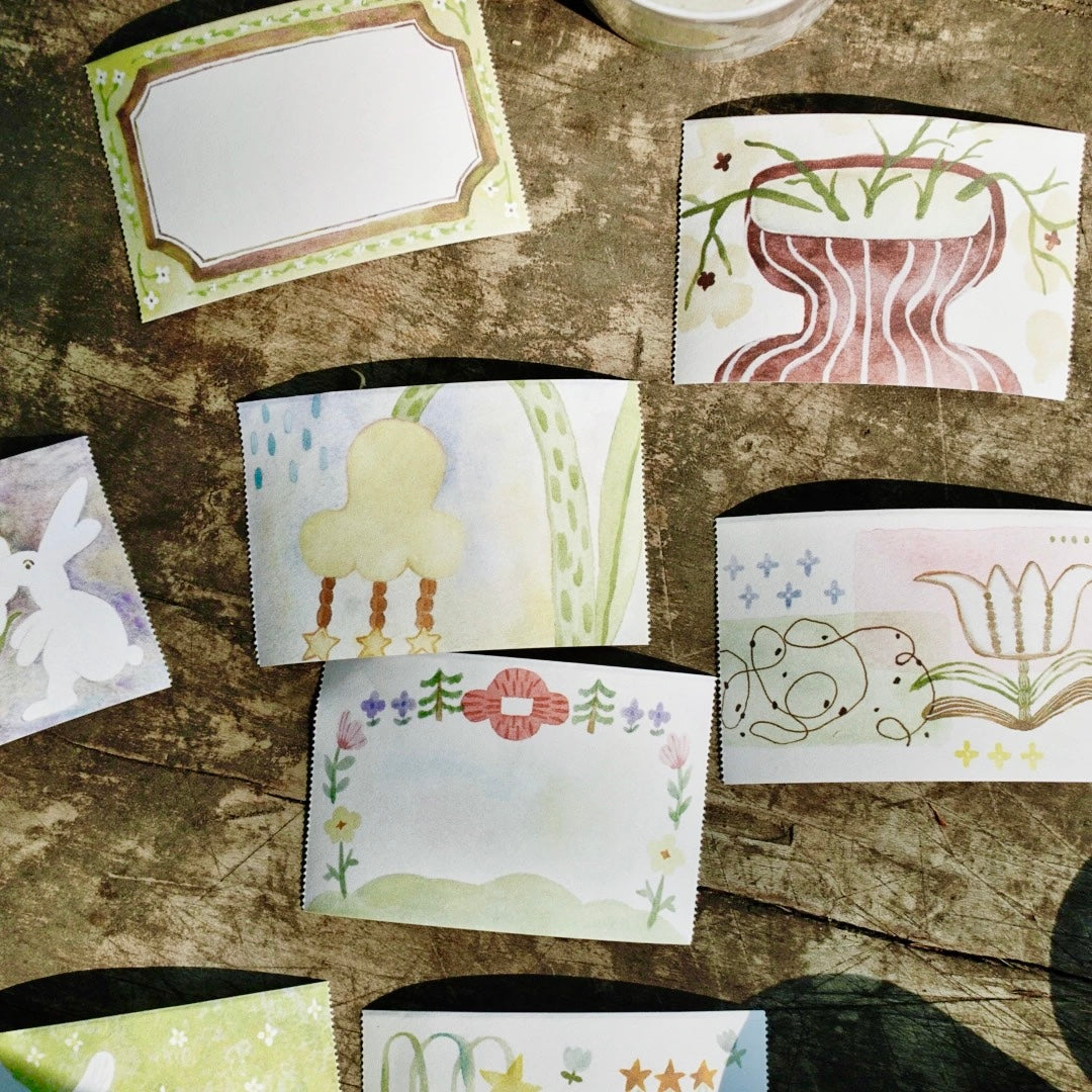 NEW! Muzishan Studio - Floral Brook | Tear-Off | 4cm Paper Tape | Release Paper | 4M