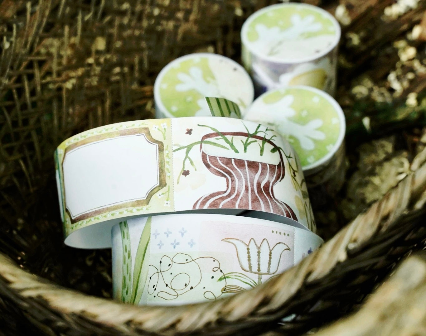 NEW! Muzishan Studio - Floral Brook | Tear-Off | 4cm Paper Tape | Release Paper | 4M