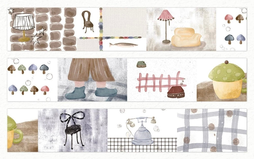 NEW! Muzishan Studio - Quiet Mood | Tear-Off | 4cm Paper Tape | Release Paper | 4M