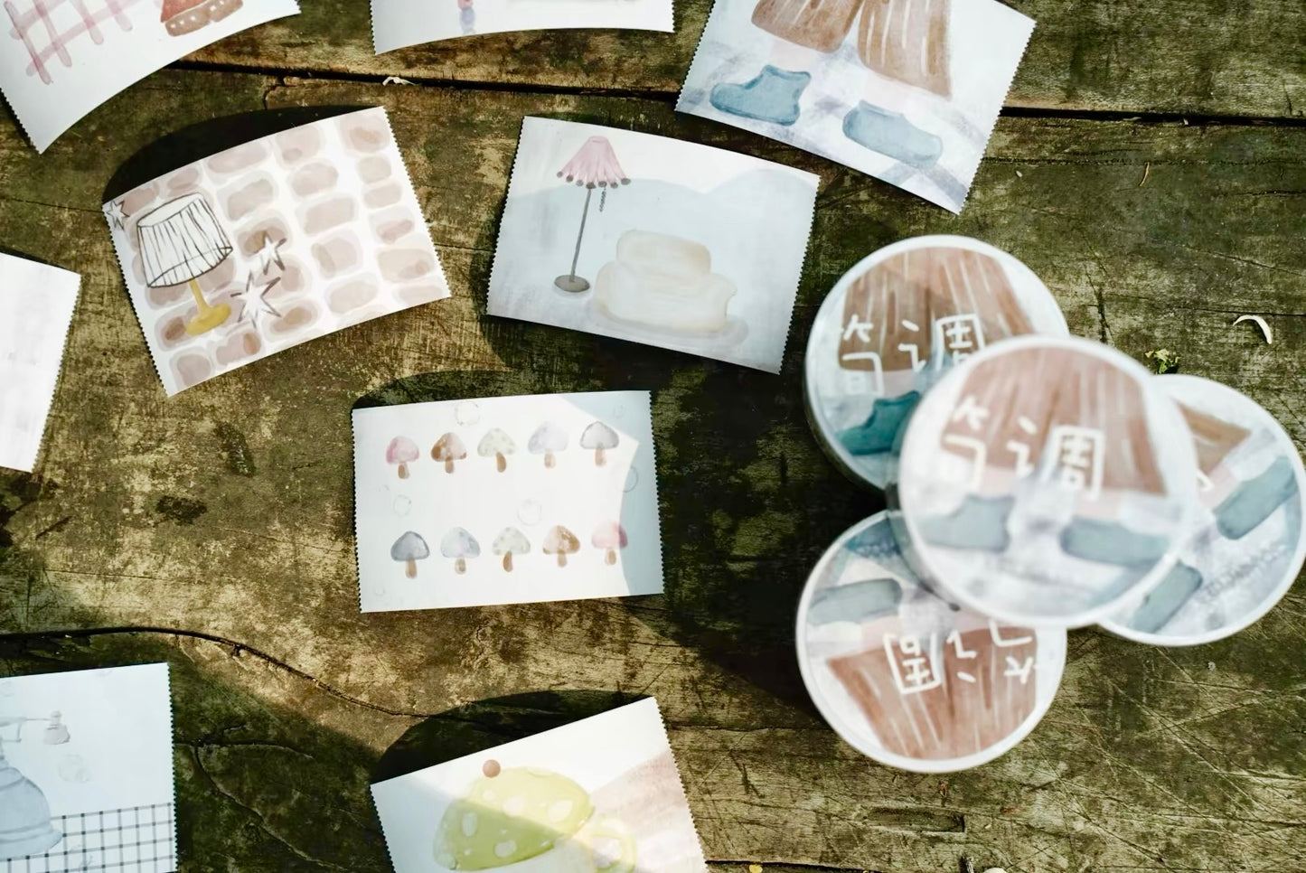 NEW! Muzishan Studio - Quiet Mood | Tear-Off | 4cm Paper Tape | Release Paper | 4M