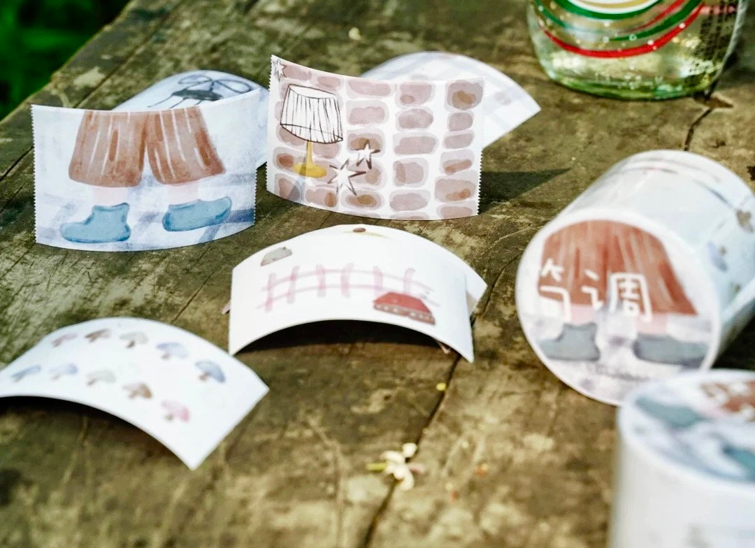 NEW! Muzishan Studio - Quiet Mood | Tear-Off | 4cm Paper Tape | Release Paper | 4M